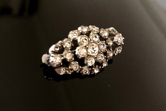 アンティーク ジョージアン オーバル ペースト ガラス ブローチ