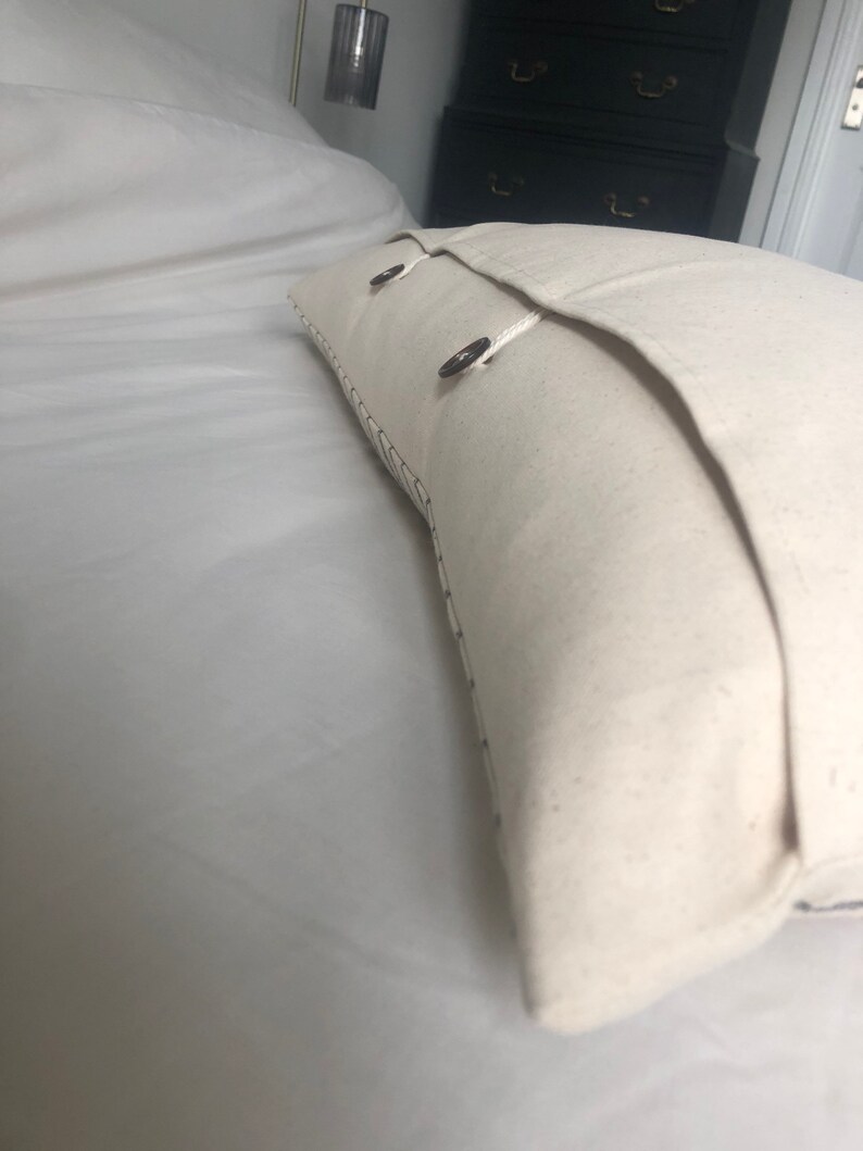 Extra Long Lumbar Pillow Cover Boho Home Decor Neutral Woven Etsy UK