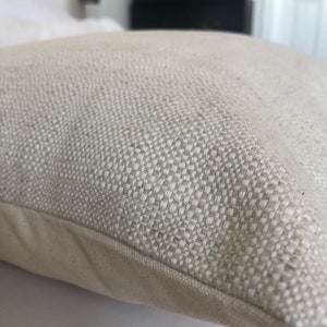 Textured cushion cover, neutral cushion cover, neutral pillow covers, living room decor, minimal Scandinavian decor, Bohemian pillow covers,