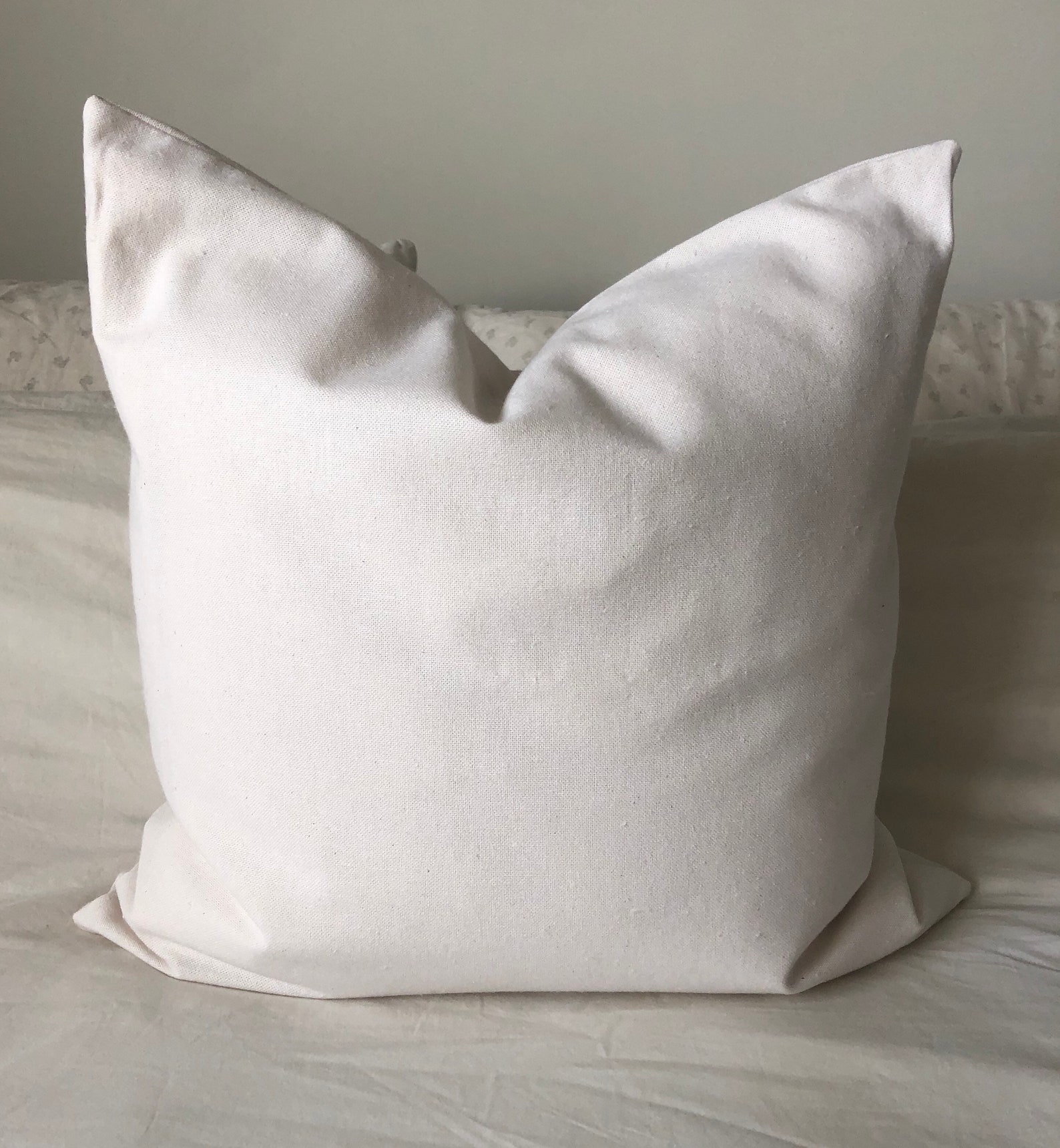 Minimal Pillow Cover White Cotton Pillow Cover Nordic Home Etsy UK
