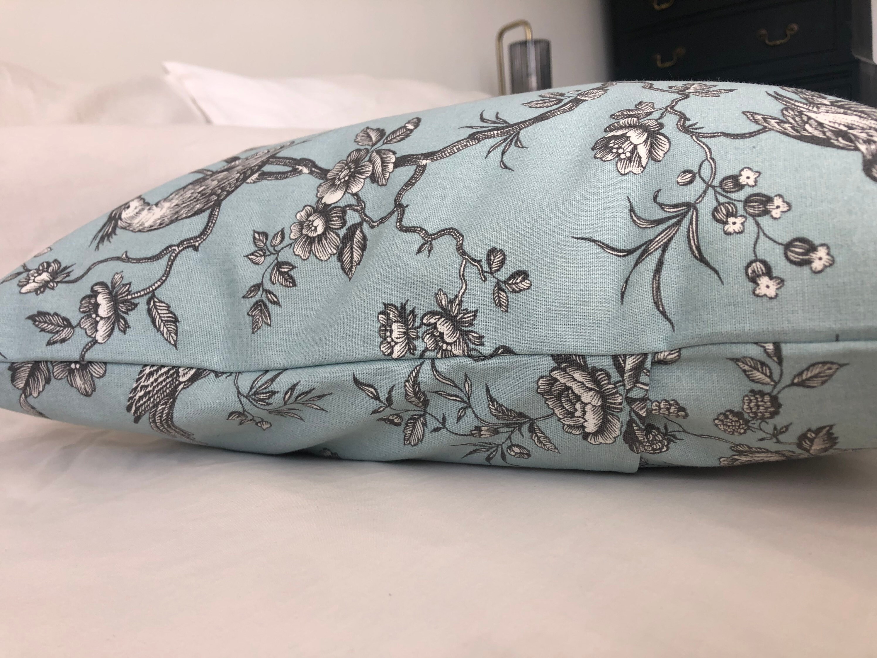 French Vintage Cushion Covers Duck Egg Blue Pillows French Etsy UK