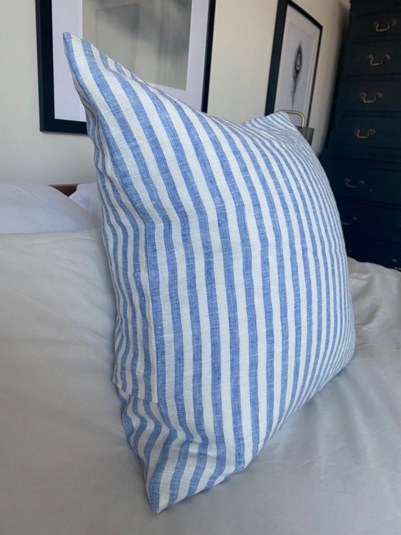 RosesandBloom Linen Throw Pillow Cover