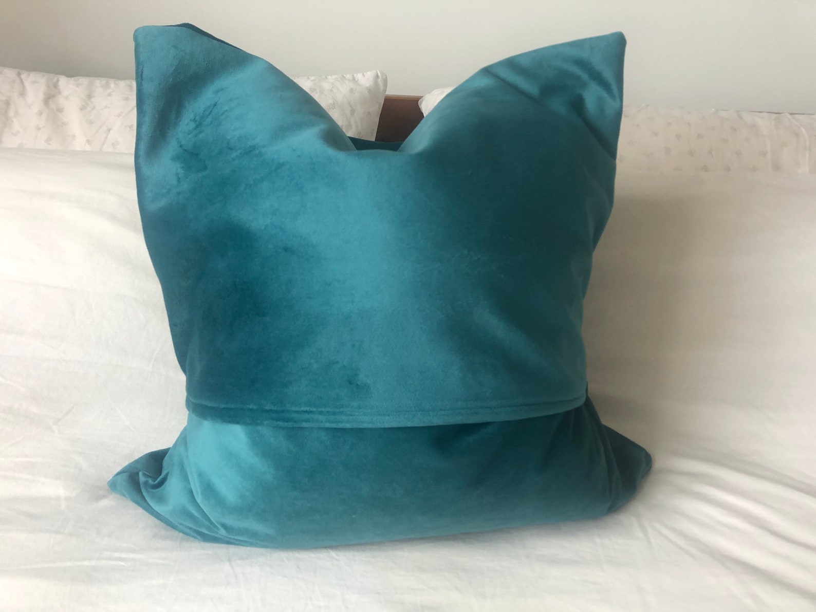 Teal Cushion Cover Decorative Cushion Covers Boho Decor Etsy UK