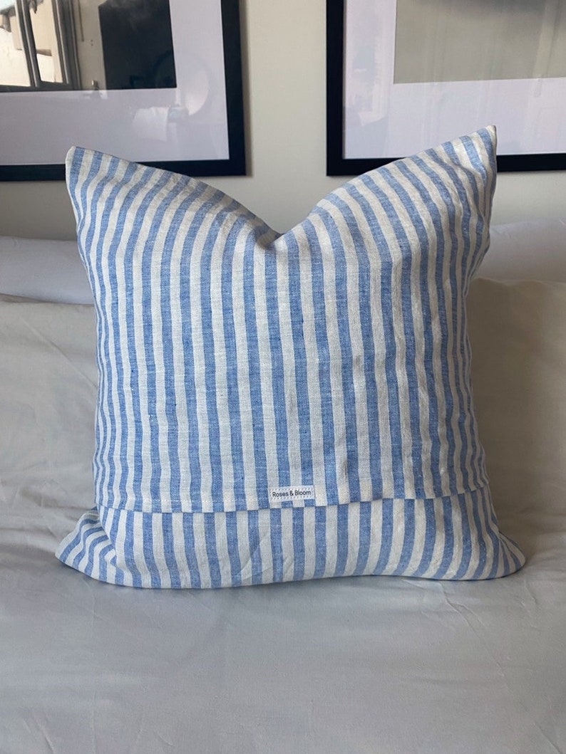 RosesandBloom Linen Throw Pillow Cover - Thumbnail 2