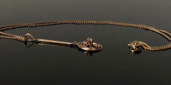 Antique diamond necklace, art nouveau jewellery, … - image 3