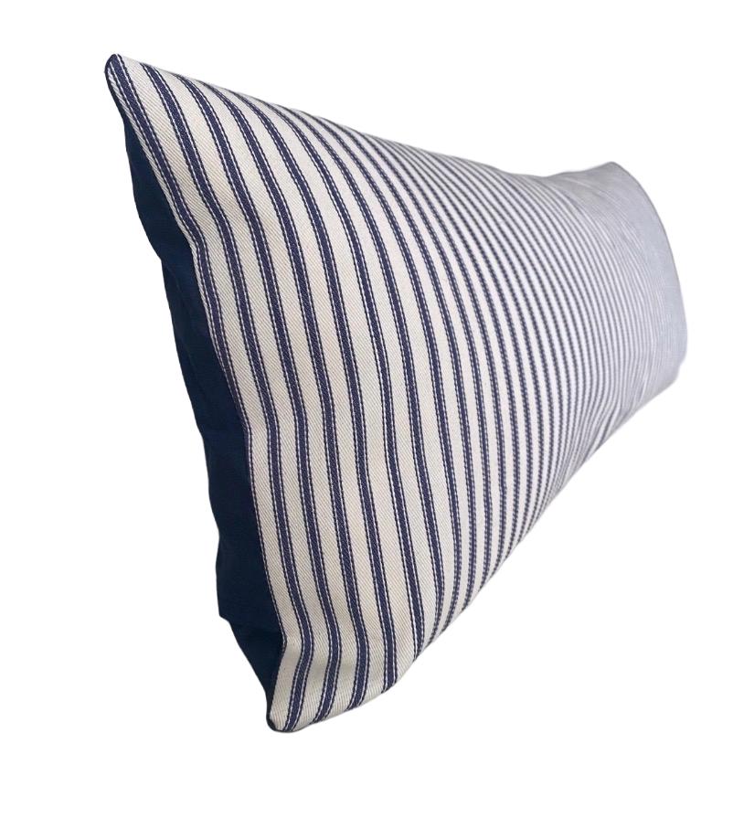 Blue Cross-Hatch Pillow