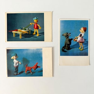 Vintage USSR Postcards: Fairy Tale Characters, 1968 Edition
