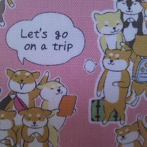 Shiba Inu Vacation coin purse change pouch dog dogs