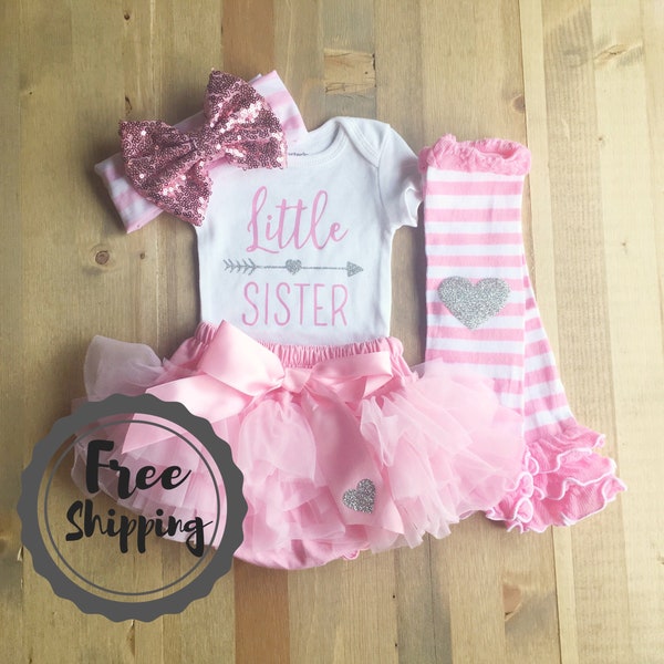 Little Sister Coming Home Outfit, Newborn Girl Outfit, Girls Take Me Home, Sister Sibling Shirt, Baby Sister Outfit, New Baby Shower Gift