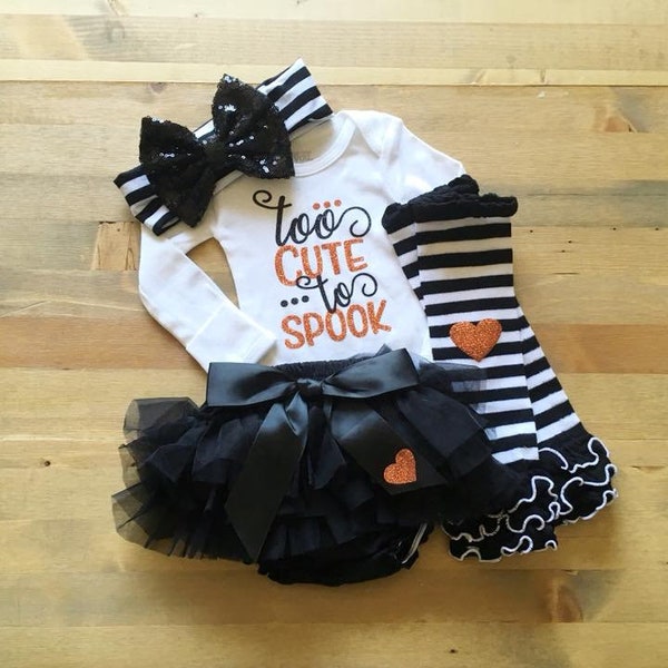 First Halloween Outfit for Girls Newborn Trick or Treat Outfit, Baby Girl 1st Halloween Costume Girls 1st Halloween Outfit, My 1st Halloween