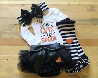 First Halloween Outfit for Girls Newborn Trick or Treat Outfit, Baby Girl 1st Halloween Costume Girls 1st Halloween Outfit, My 1st Halloween