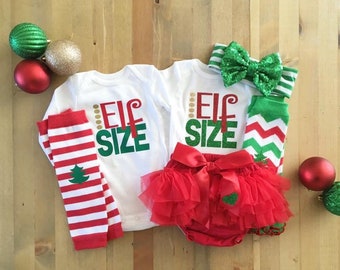 Twins 1st Christmas, Twins Elf Outfits, Christmas Outfits for Twins, Newborn Boy Girl Twins, Newborn First Christmas Outfits, Christmas Twin