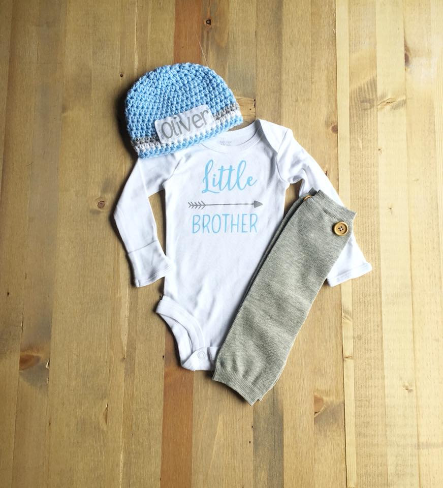 Newborn Boys Take Me Home Outfit Little Brother Coming Home Etsy