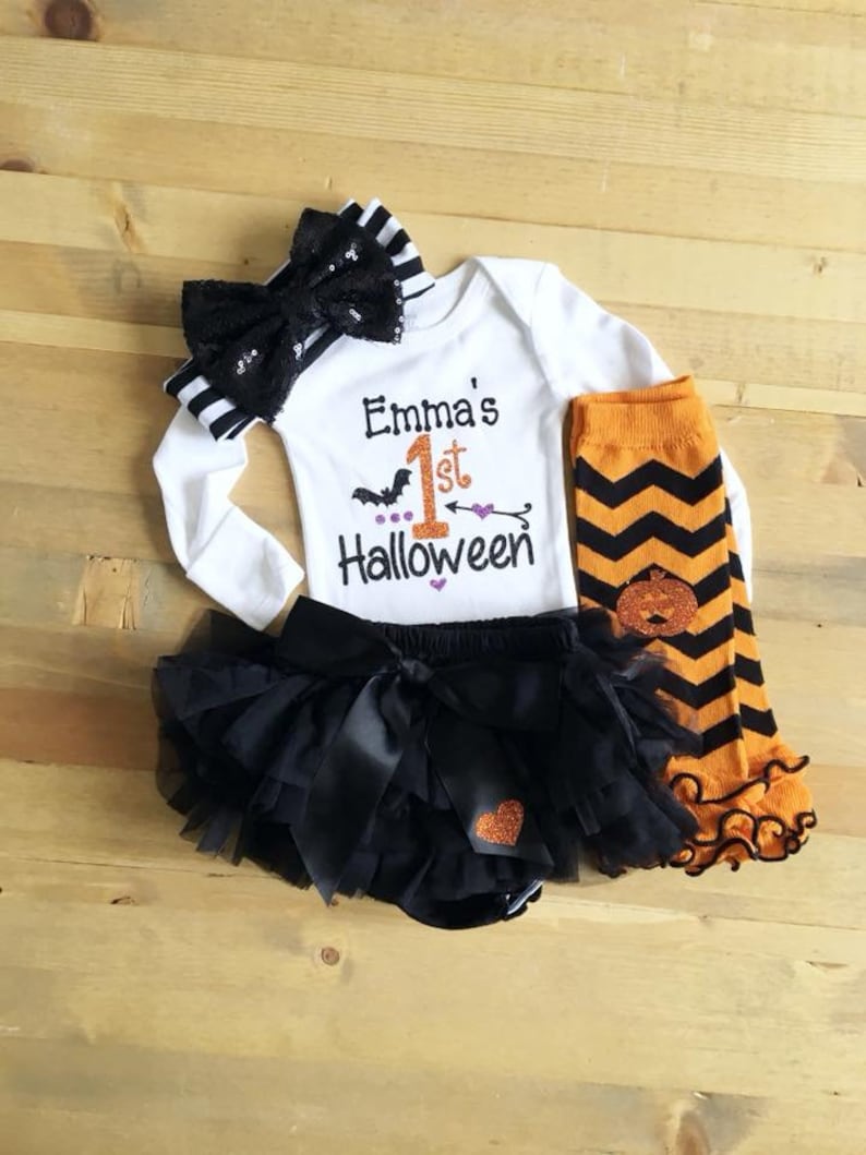 Twins Personalized Halloween Outfits Halloween Twins Twins 1st Halloween Outfit Newborn Boy Girl Twins Newborn First Halloween Outfits