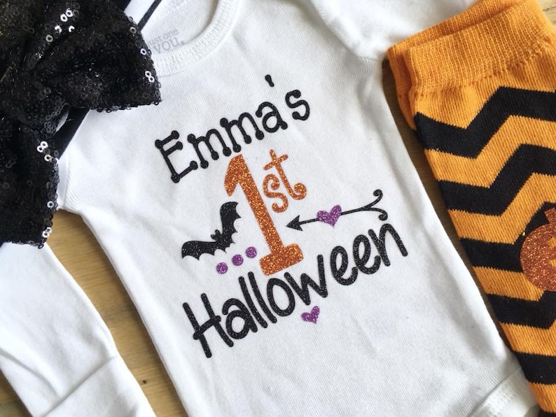 Twins Personalized Halloween Outfits Halloween Twins Twins 1st Halloween Outfit Newborn Boy Girl Twins Newborn First Halloween Outfits