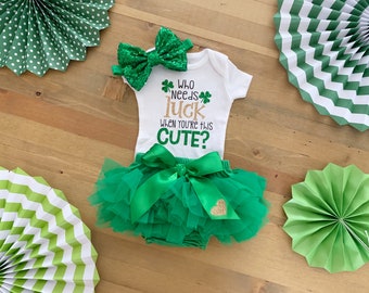 Girls 1st St Patricks Day Outfit, Saint Paddy’s Day Outfit, Green and Gold Outfit, Girls Lucky Outfit, Green Tutu Outfit, Shamrock Shirt