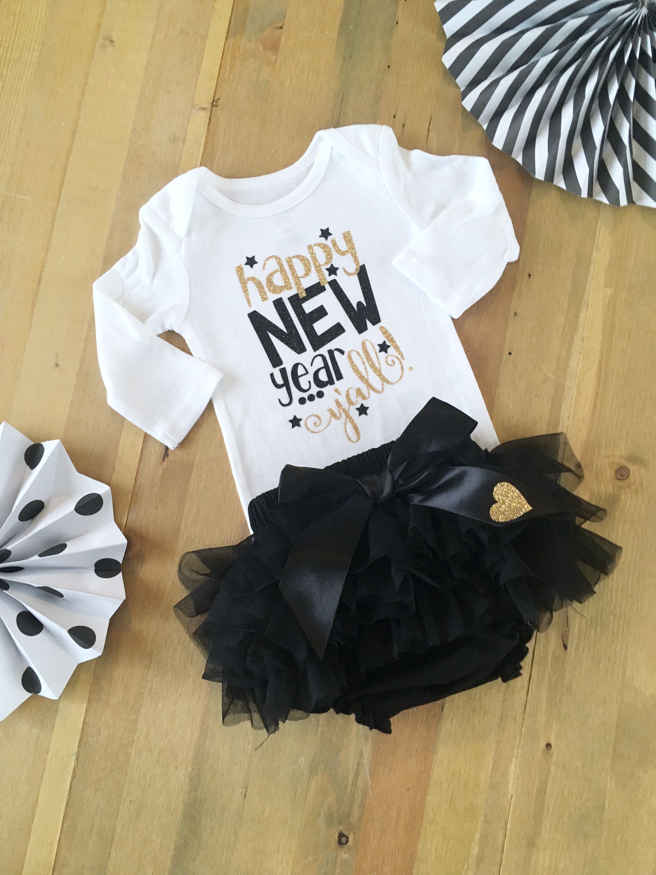 Girls New Years Eve Outfit 1st NYE Outfit For Girls Baby Etsy