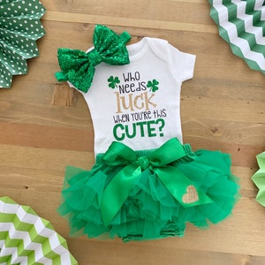 infant st paddys day tutu
