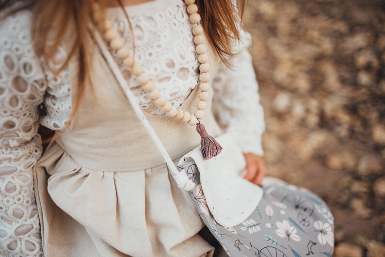 flower girl bag Crossbody girl purse gift for little girl