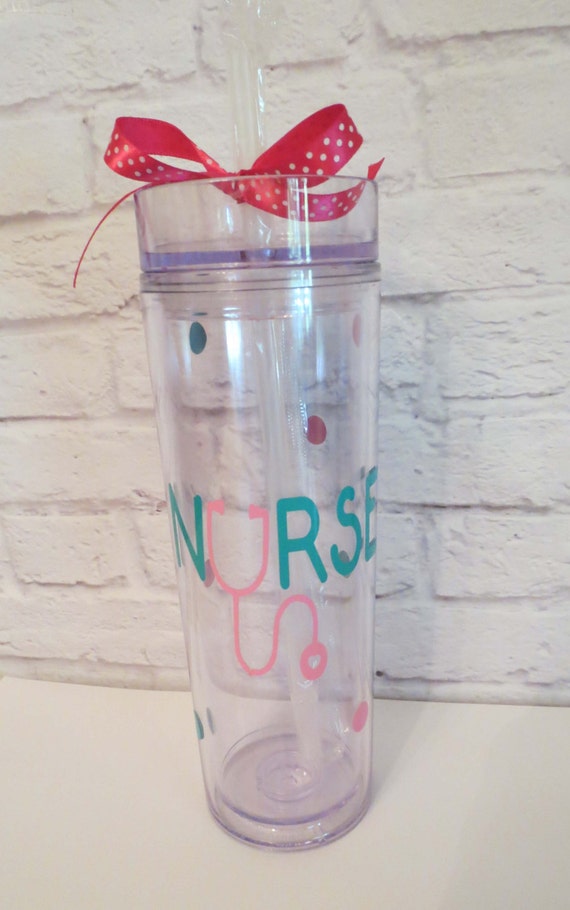 Items similar to Nurse Acrylic Tumbler Tumbler Nurse Gift