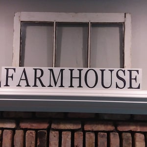 Bauernhaus rustikales Holzschild | Individuell Handbemalt | Küchenschild | Großes Bauernhaus Schild | Altholz Schild