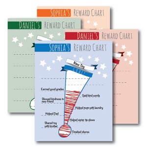 Reward Chart Printable, Behavior Chart, Kids Chore Chart, Allowance, Responsibility, Children, Multiples, Instant Download