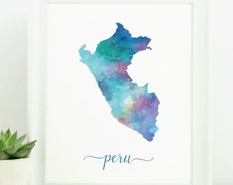 Peruvian Watercolor | Etsy