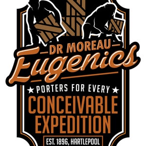Steampunk T-shirt, Dr Moreau, Eugenics, Steam punk, Steampunk, Scifi, Tshirt, T-shirt, gothic, retro, vintage, goth, nerd, geek