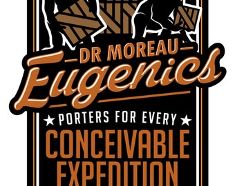 T-shirt Steampunk, Dr Moreau, Eugenics, Steam punk, Steampunk, Scifi, Tshirt, T-shirt, gothique, rétro, vintage, goth, nerd, geek