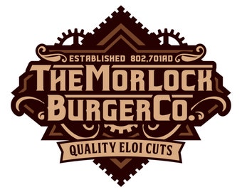 T-shirt Steampunk, Morlock Burger Co, Steam punk, Steampunk Image, Scifi, Sci fi, Tshirt, T-shirt, gothique, rétro, vintage, goth, nerd, geek