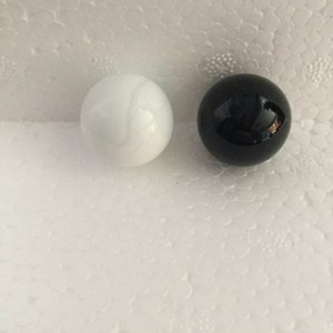 MARBLES antique pair of genuine ©1925 Christensen Agate Opaque lot of 2 *extremely rare* MARBLE duo set - hand gathered! Authentic! ungraded