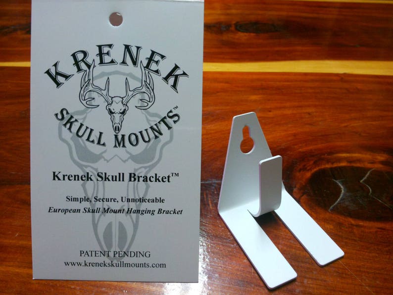 Rustic decor Deer KRENEK SKULL BRACKET Hunters Hogs 6- European Skull Mount Hanger Brackets and Man Cave Taxidermist Etc