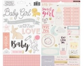 Crate Paper - Little You Girl - Gold Foiled Stickers - American Crafts 680393