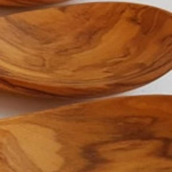 Olive Wood Spoons - Set of 4 - Great Wooden Spoons - Handcrafted by Albanian Artisans!