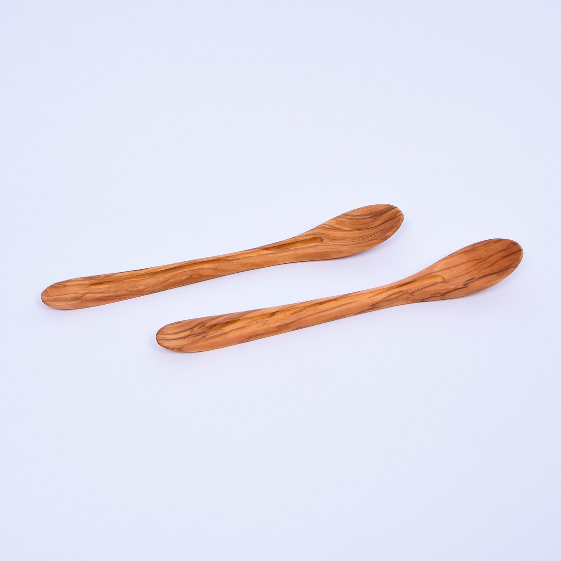 Olive Wood Tasting Spoon set of two 25 cm / 9.84 Etsy