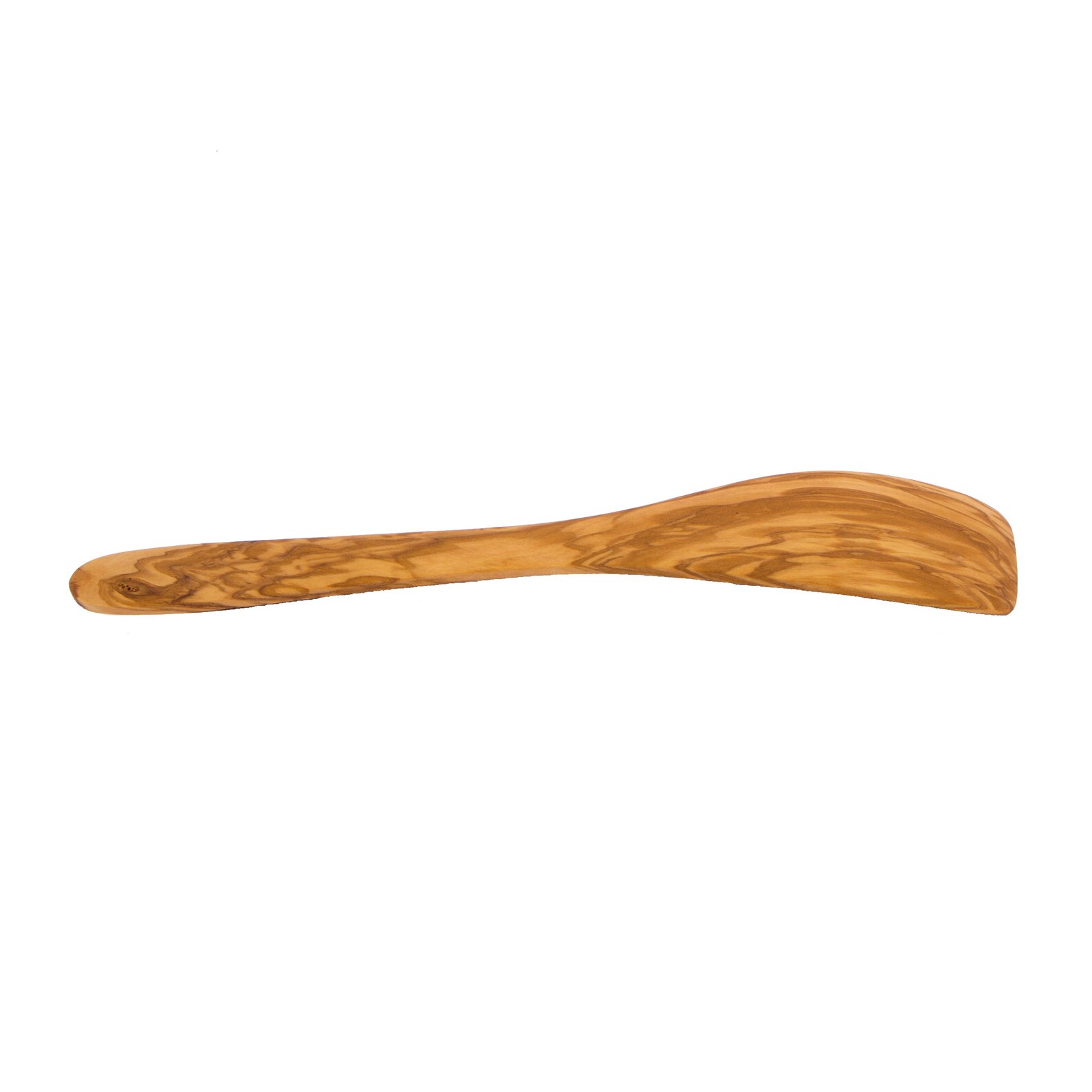Olive Wood Curved Spatula AKwood Handmade Wooden Spatula Etsy