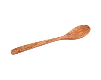 Olive Wood Ladle (Mestolo) - Handmade in Albania - Size ≈  35 cm / 13.78" - Wooden Ladle / Dipper Spoon - Wedding Gift / Birthday Gift