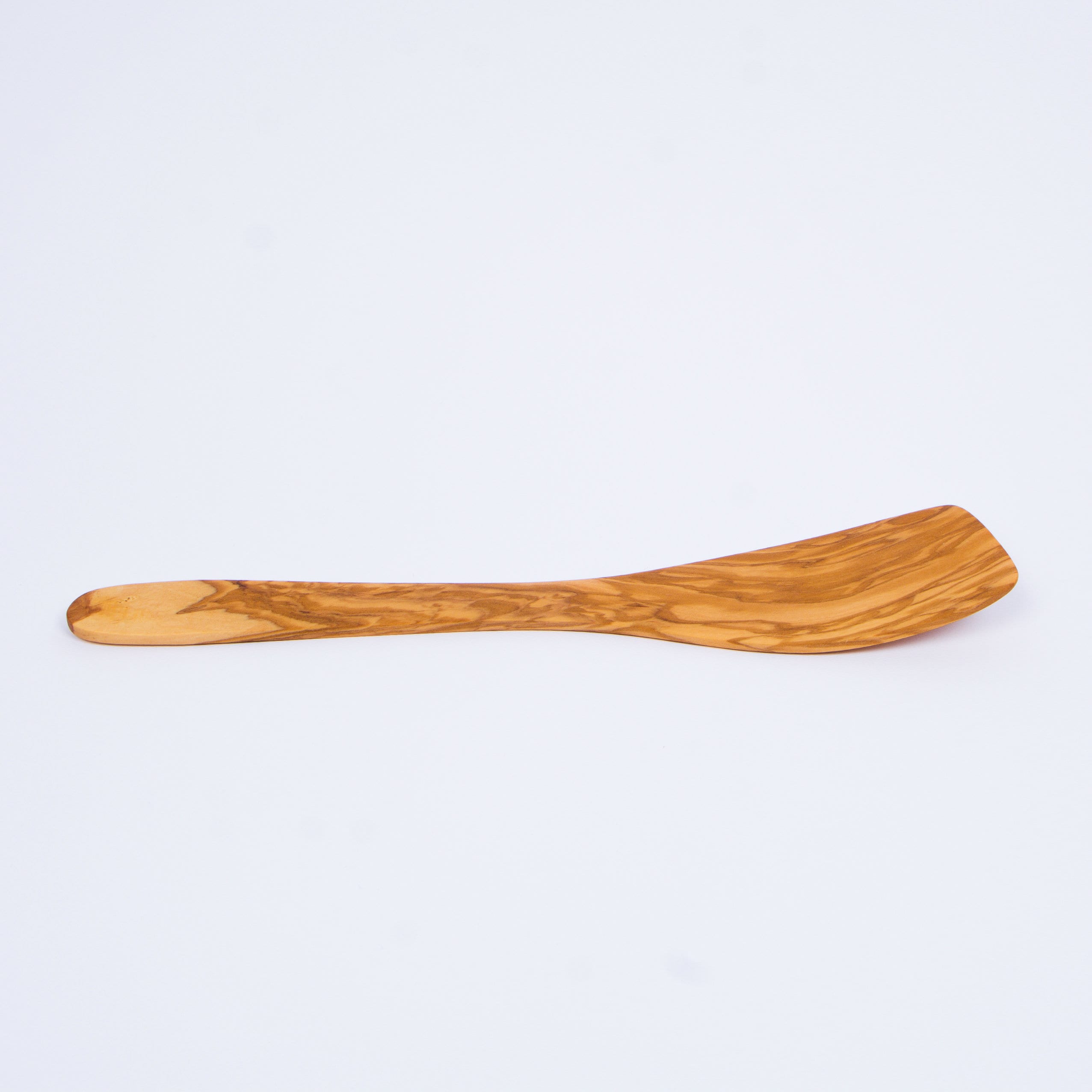 Olive Wood Curved Spatula Akwood Handmade Wooden Spatula Etsy