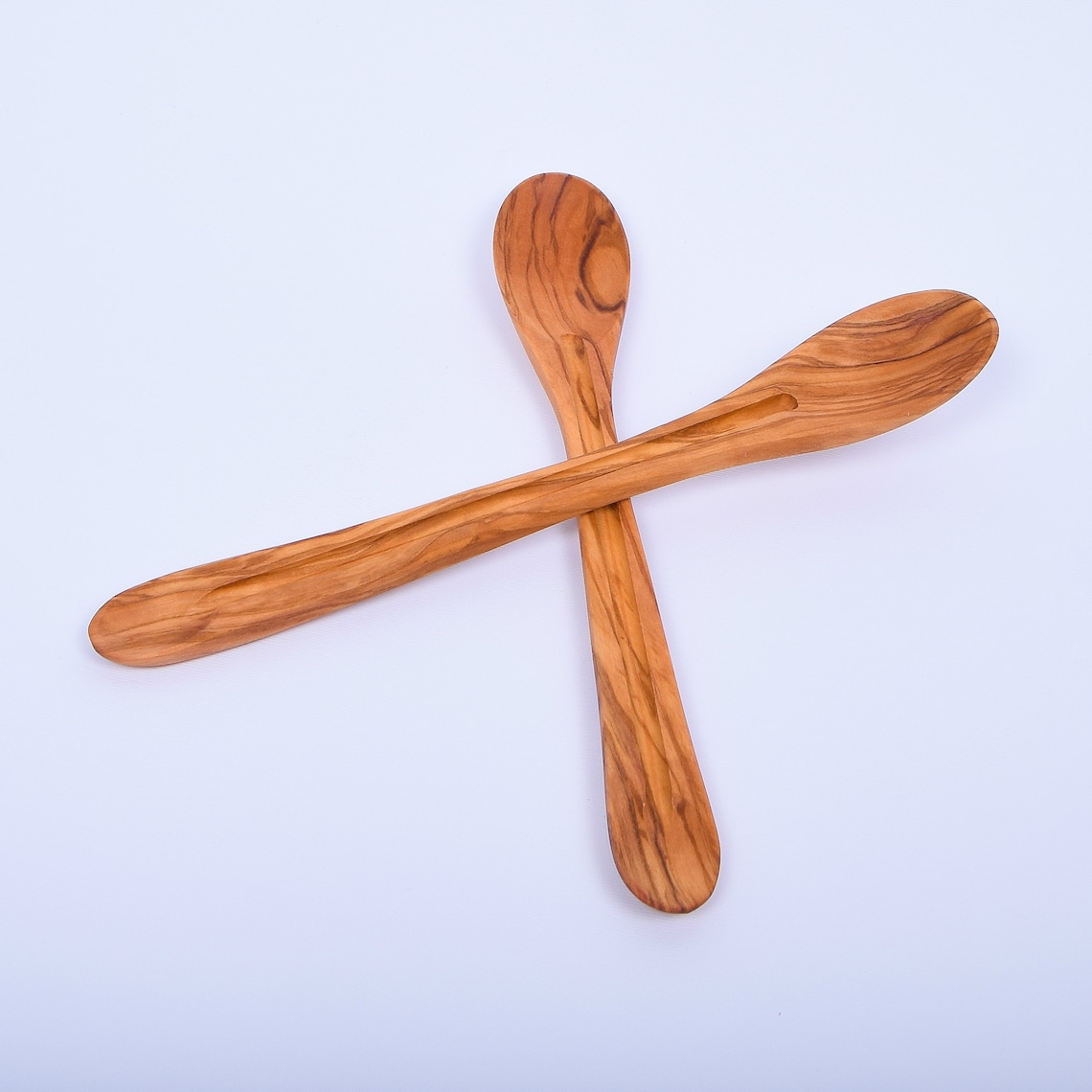 Olive Wood Tasting Spoon set of Two 25 Cm / 9.84 Etsy