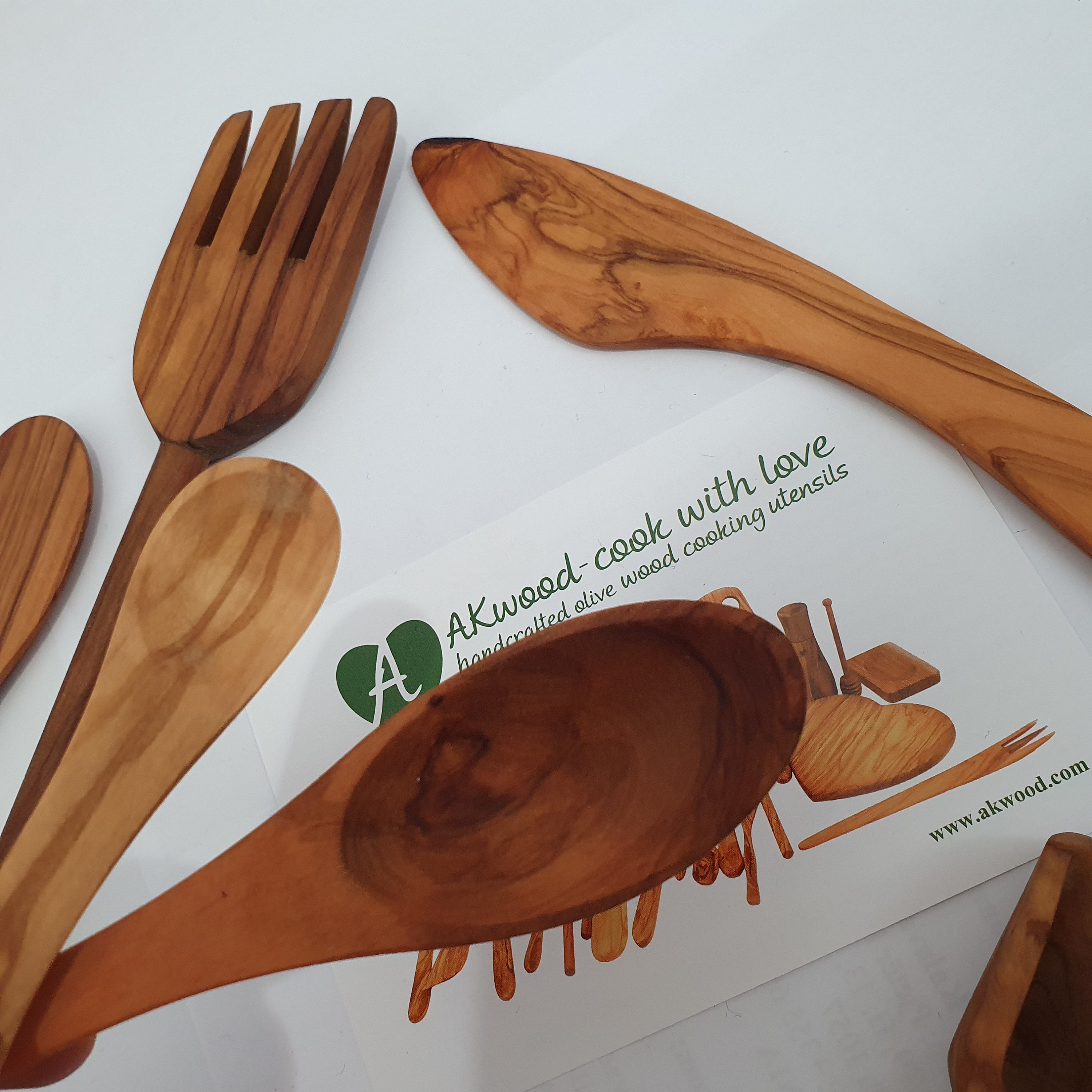 Lot of 6 Small Cooking Utensils Set of Spoons Scoop Fork Etsy UK