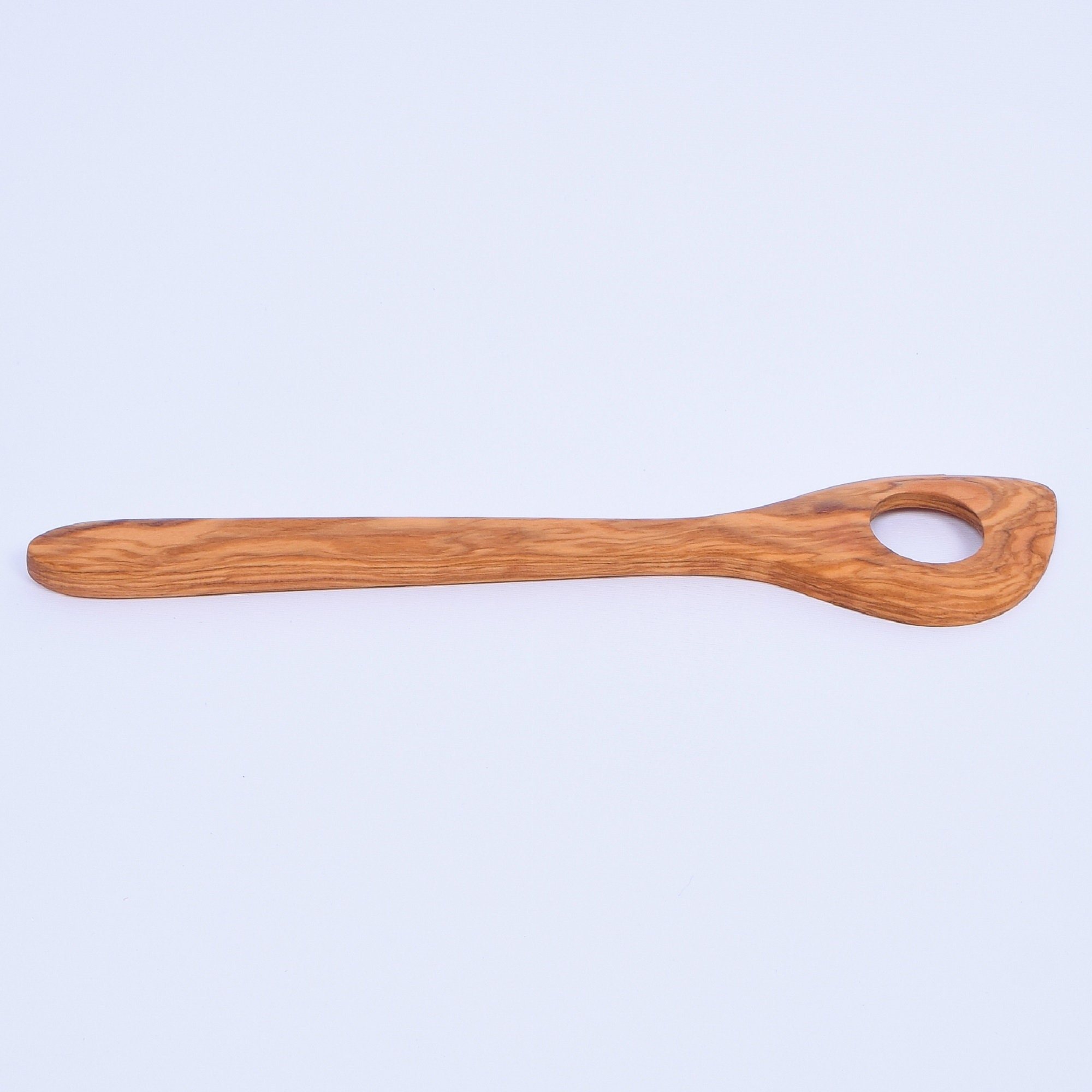Olive Wood Risotto Spoon Wooden Mixing Spoon with 1 hole Etsy
