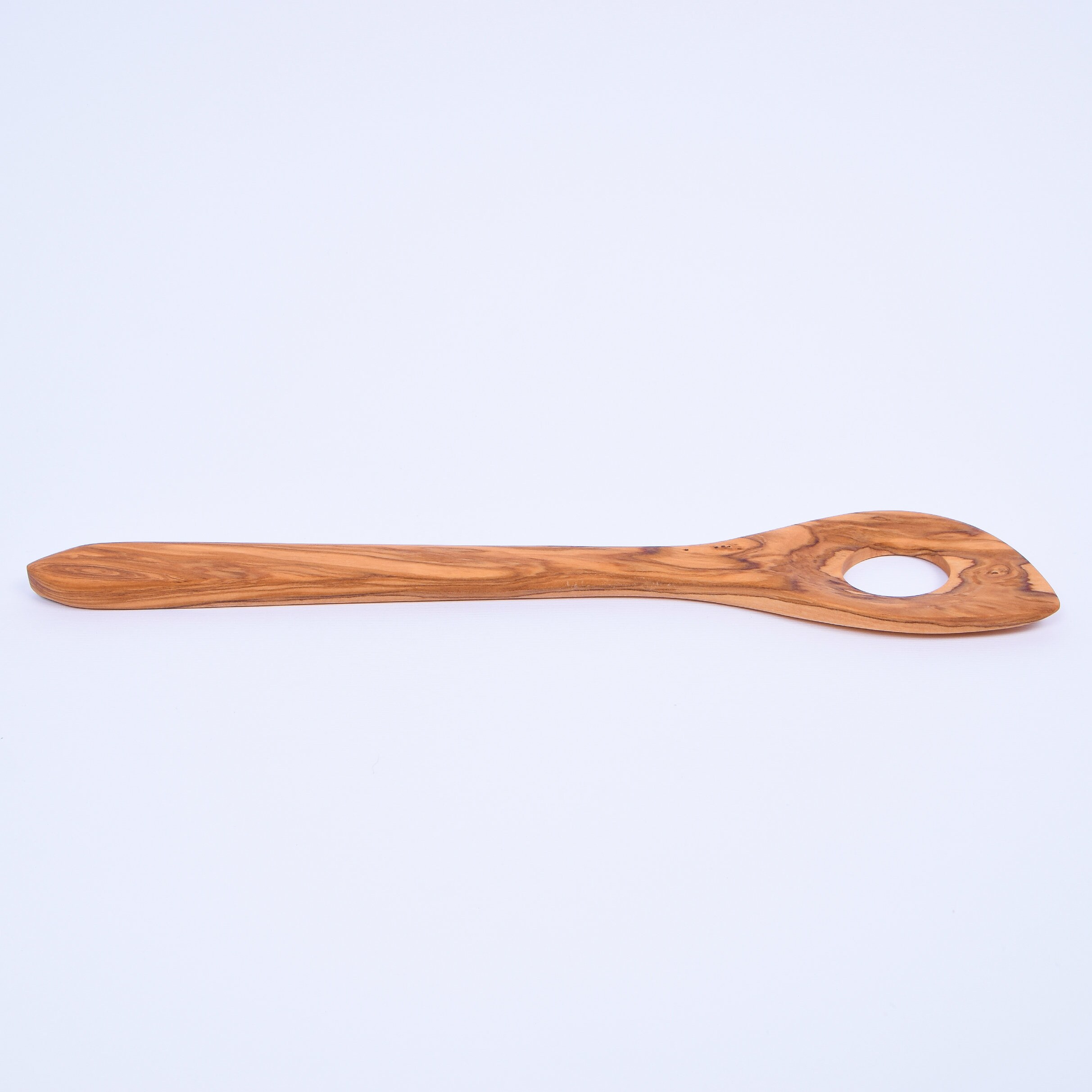 Olive Wood Risotto Spoon Wooden Mixing Spoon with 1 hole Etsy