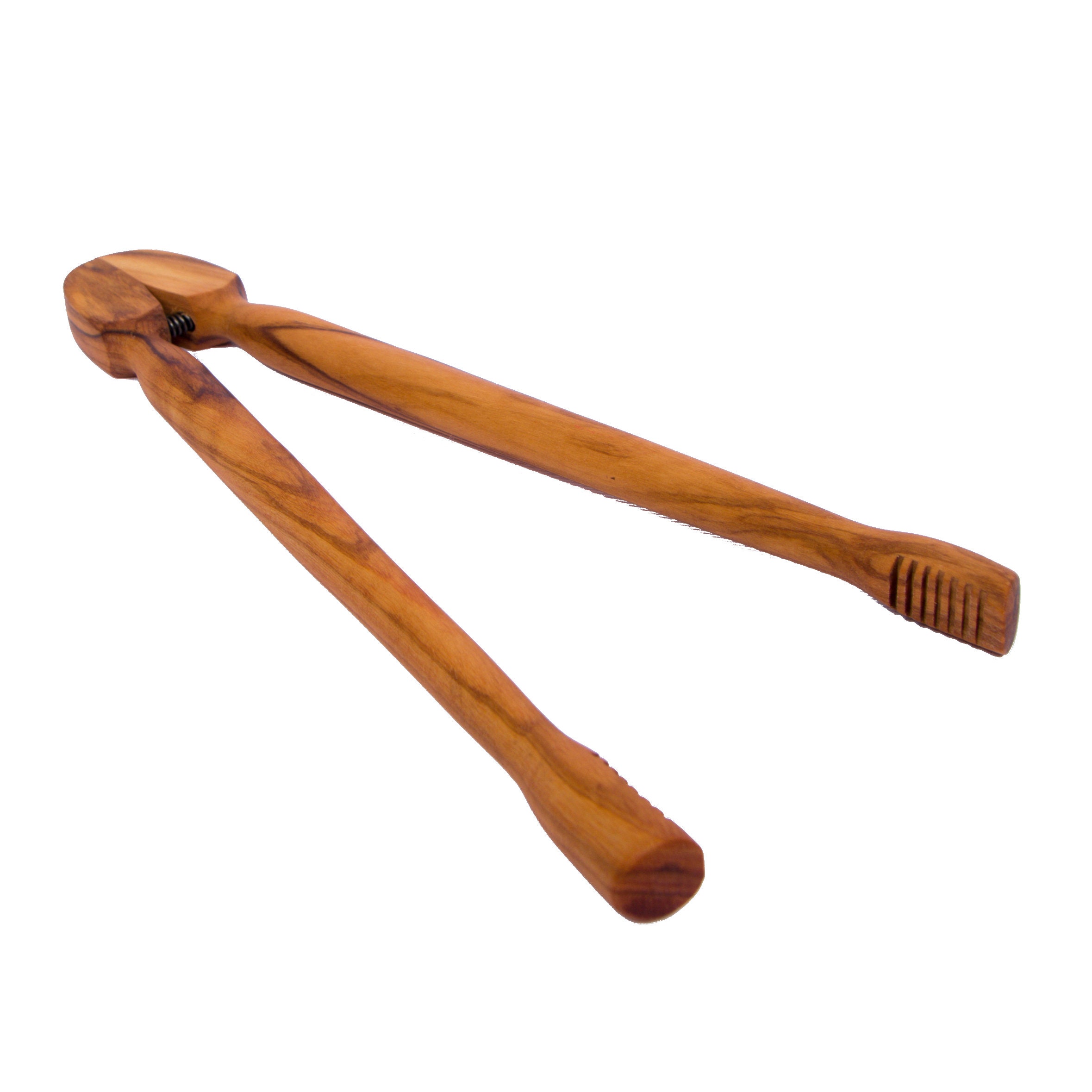 Wooden Pickle Tong 25 cm (Pince à Cornichon) / Grill Tong - Handcrafted in Olive Wood - AKwood Wood Rustic Decoration / Wedding Gifts