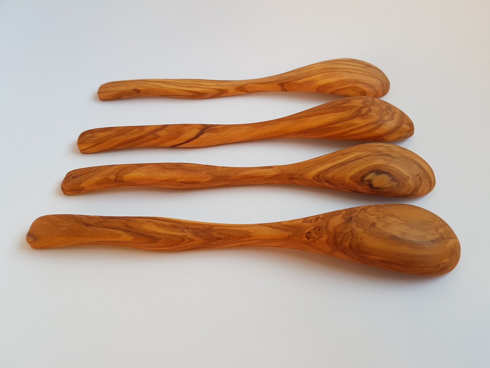Olive Wood Spoons Set of 4 Great Wooden Spoons Etsy