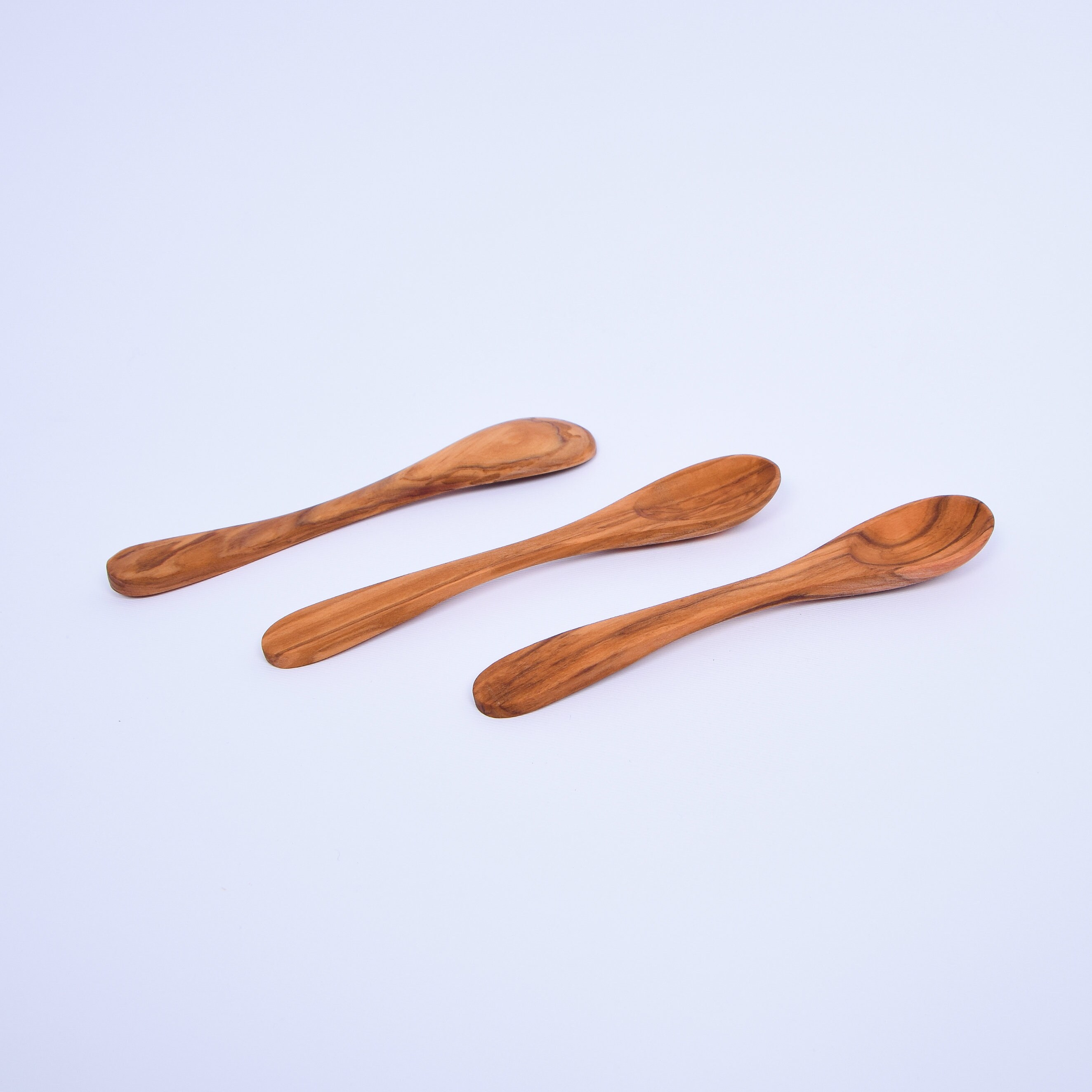 Set of 3 Small Wooden Jam Spoon / Preserves Serving Spoon Etsy