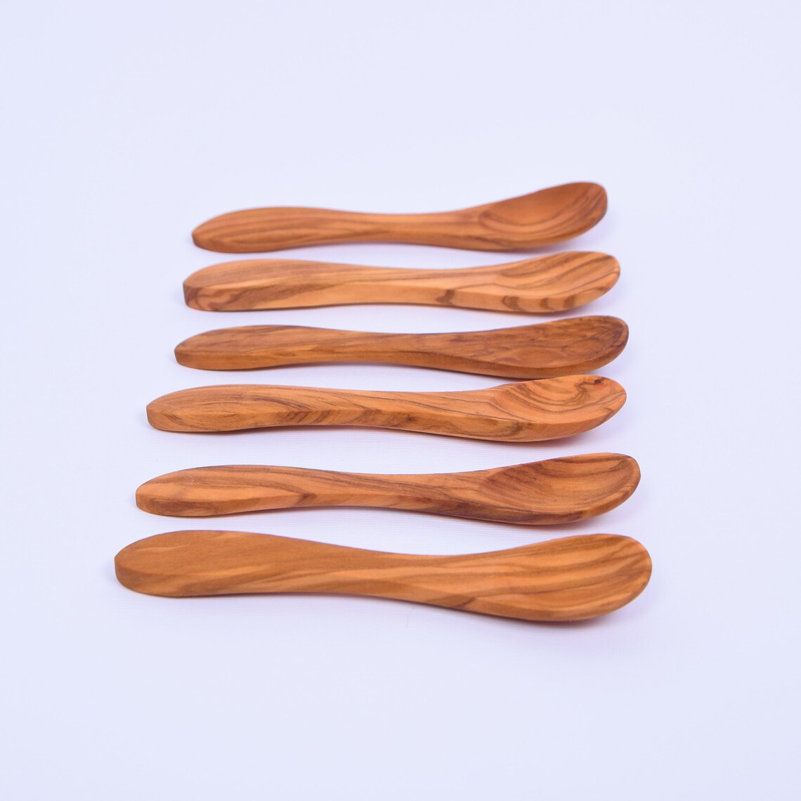 Baby Spoon Set of 6 Wooden Small Spoons for babies Olive Etsy