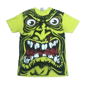 Santa Cruz Rob Roskopp Face Over Print T Shirt Skate Size M - Etsy