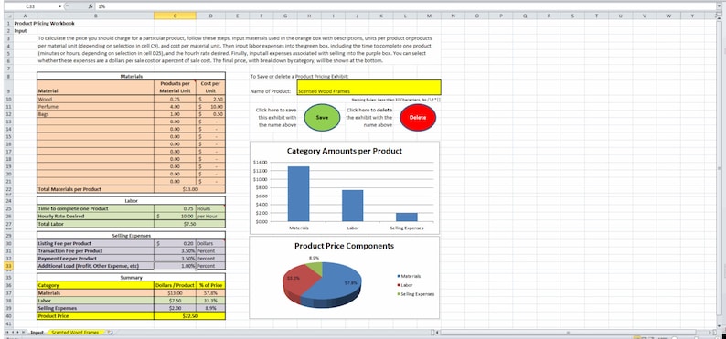 product pricing calculator