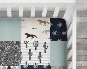Horse Crib Sheet Etsy