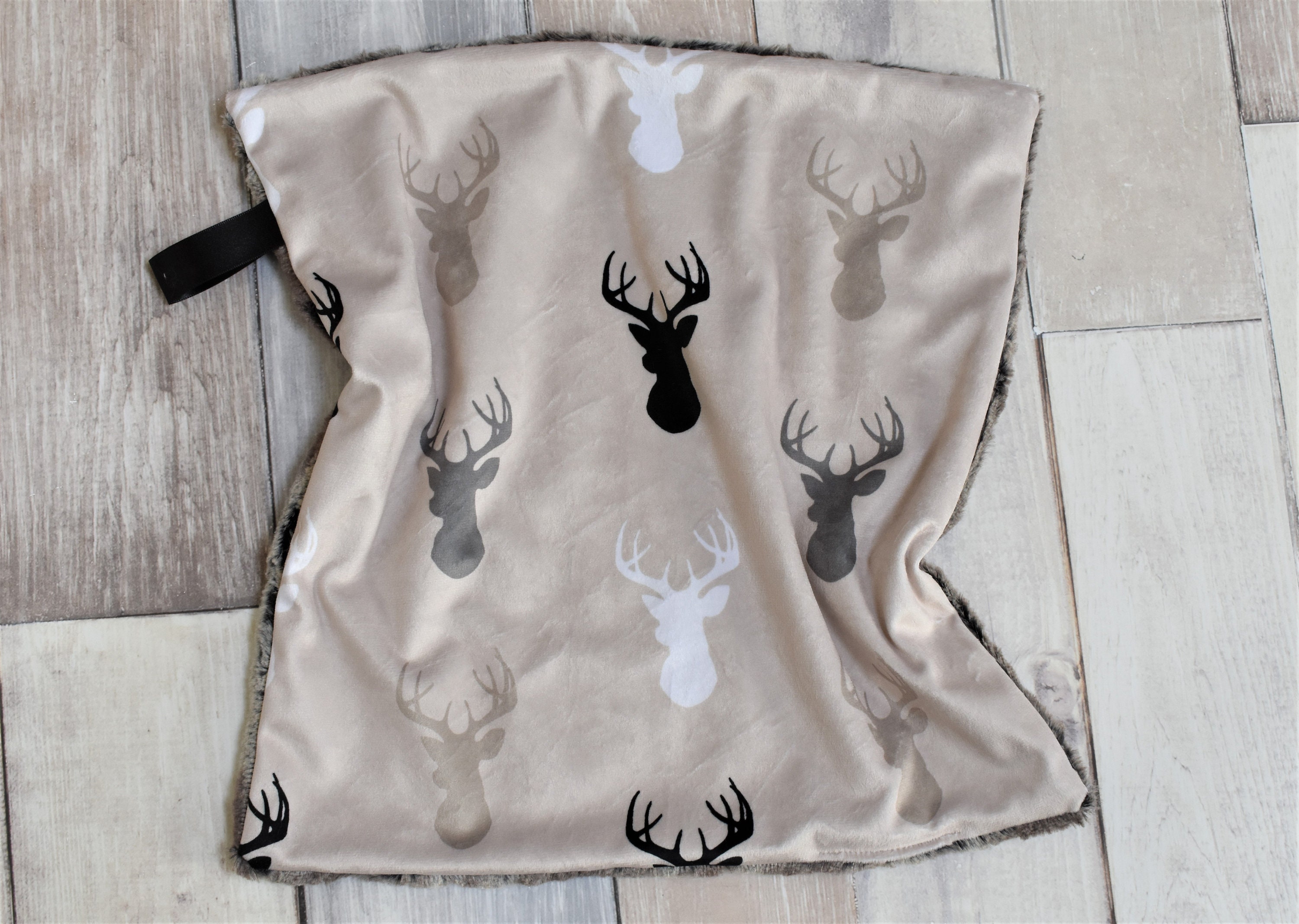 Brown Deer Lovey Deer Mini Baby Blanket Deer Security Etsy